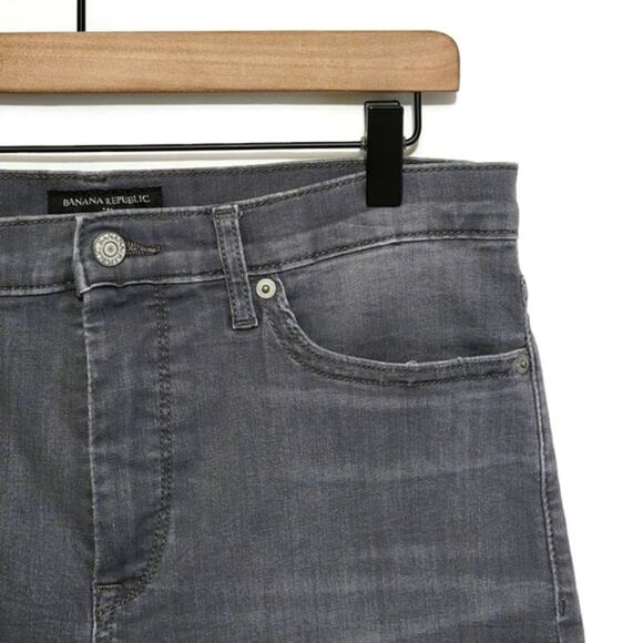 Banana Republic Gray Skinny Jean High Rise Stretch Comfort Size 30/10 - Picture 4 of 15